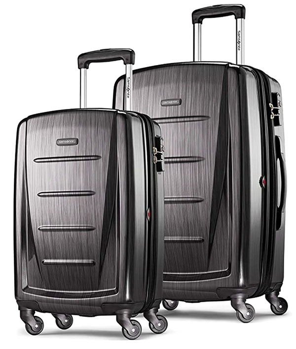 Samsonite hard shell rolling luggage set of 2