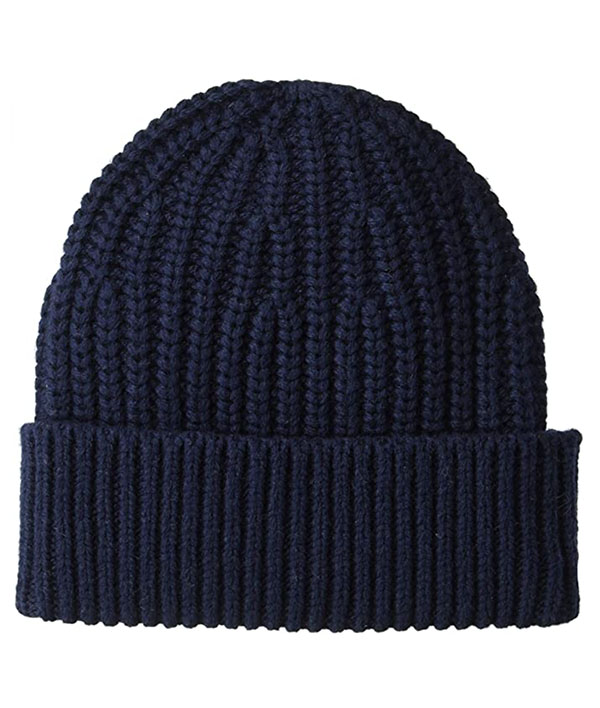 men's marled black beanie from goodthreads