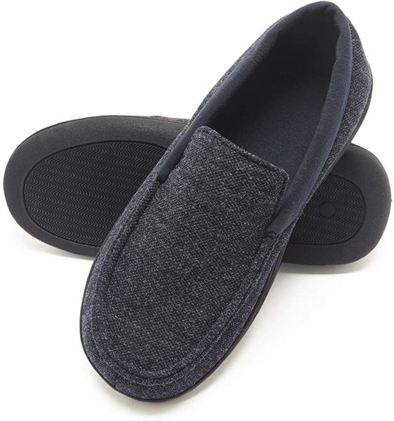 men's moccasin slippers from Hanes