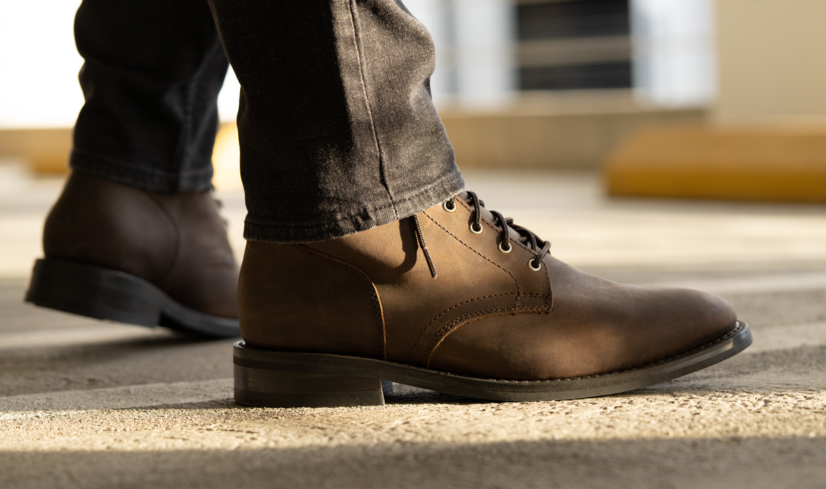 president boots in brown