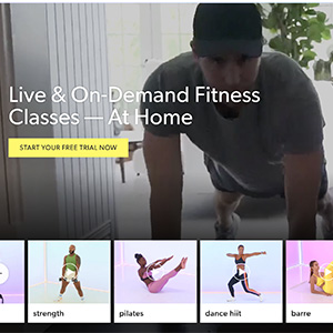 obe fitness advertisement for virtual fitness classes