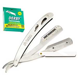 straight razor with blades