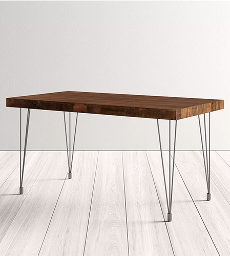 wood dining table from wayfair