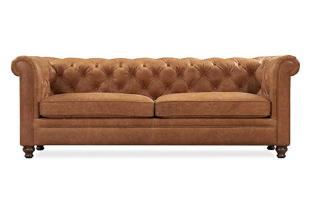 leather sofa from poly and bark