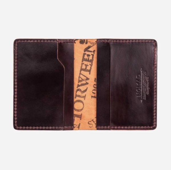 dark brown leather horoween wallet