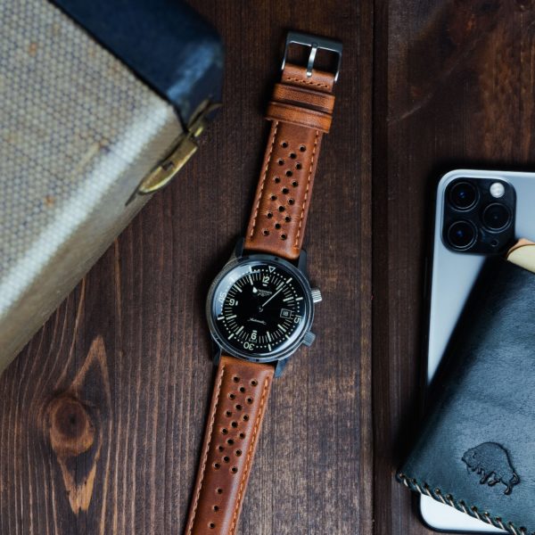 racing horoween leather watch band