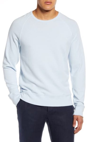 light blue crewneck sweatshirt for men