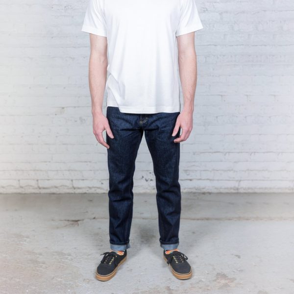 slim fit dark wash denim jeans for men