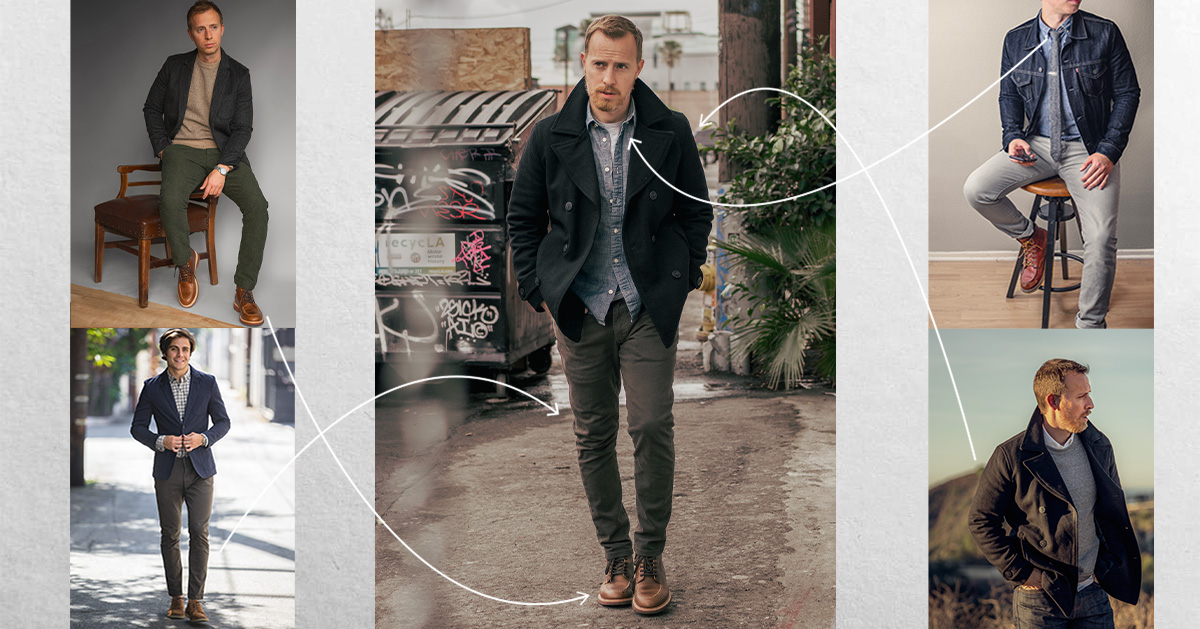 Creating a new outfit from pieces from 4 other outfits