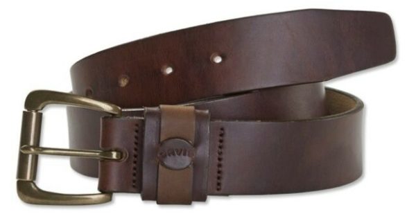 brown leather belt for men from orvis