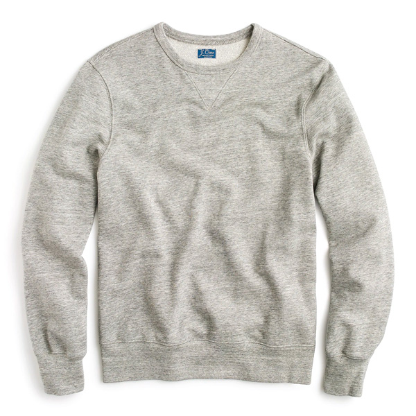 french terry gray sweatshirt