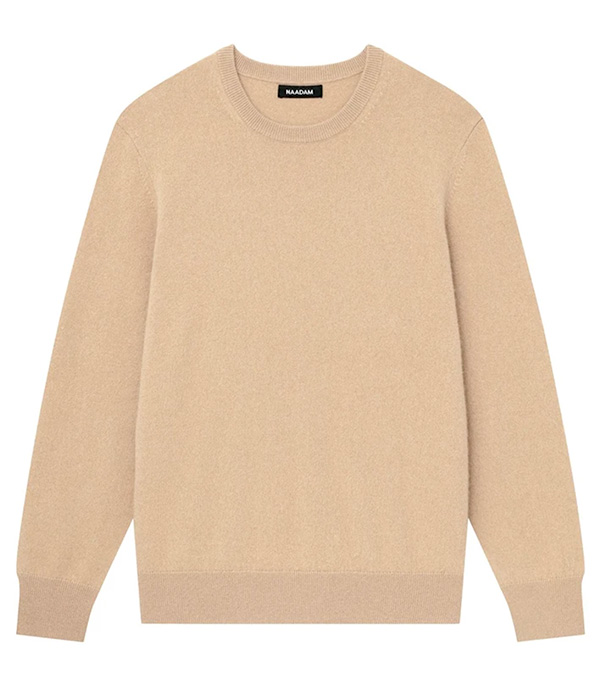 cream crewneck sweater