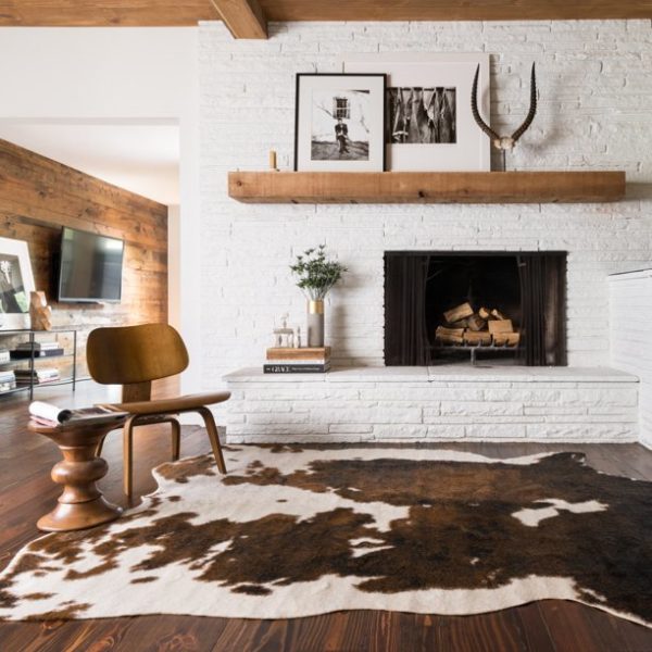 faux cowhide area rug