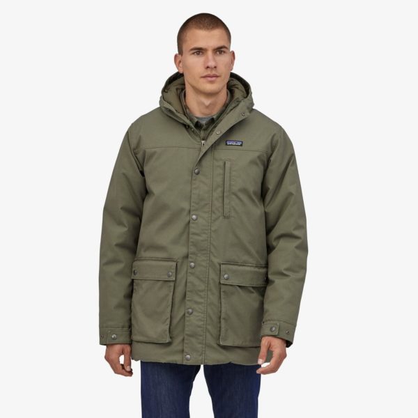 man wearing a parka style jacket