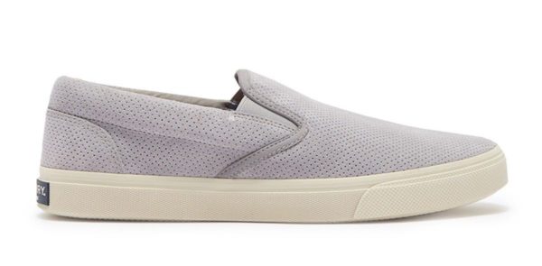 sperry plushwave grey slip on sneaker shoe