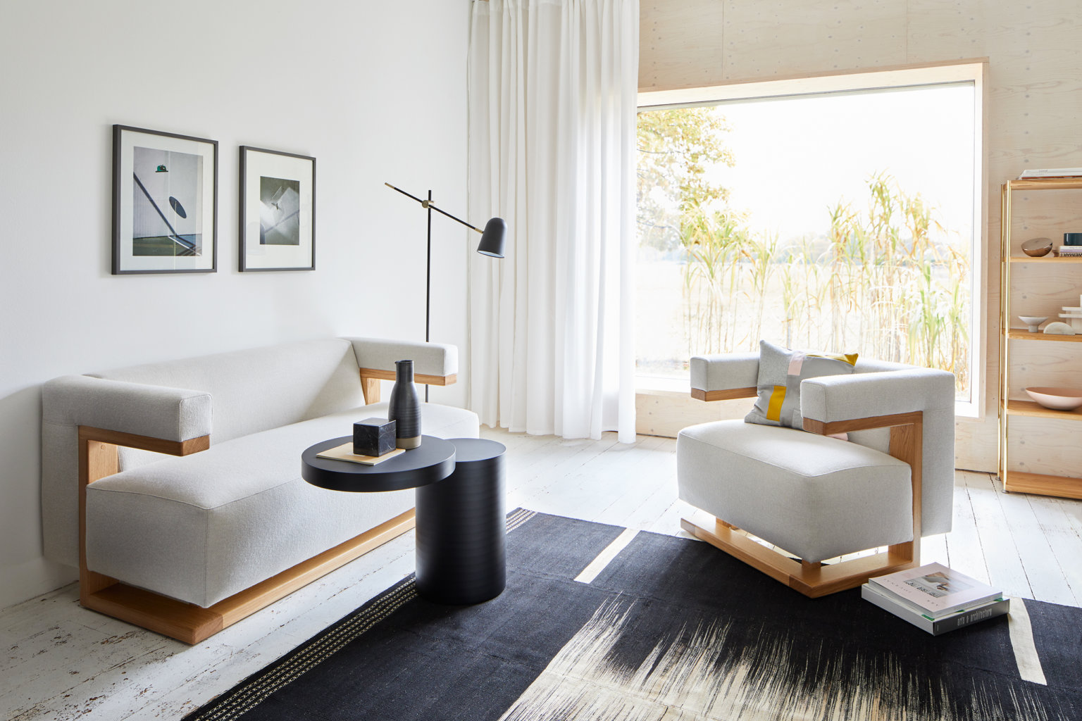 german bauhaus style interior decor living room