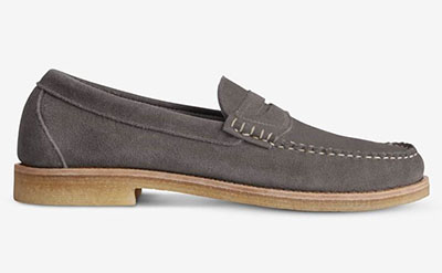 suede penny loafer shoes from allen edmonds