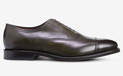 dark brown cap toe oxford shoe for men from allen edmonds