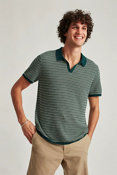 bonobos short sleeve sweater polo shirt