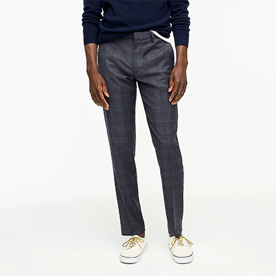 slim fit wool dress pants for men