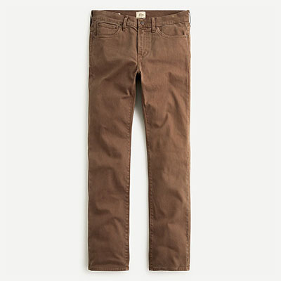 slim fit five pocket pants for men