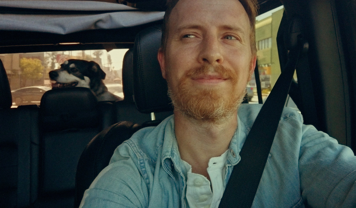 man-and-dog-in-car man and dog in car