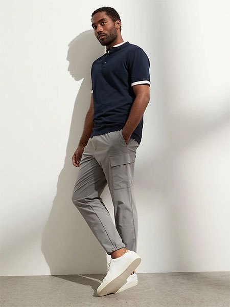 grey cargo jogger pants