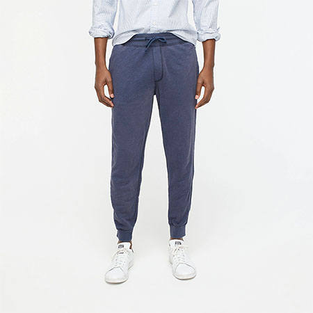 blue french terry jogger pants