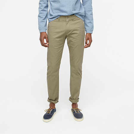 khaki slim fit chino pants