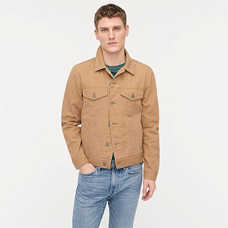 khaki duck canvas jacket
