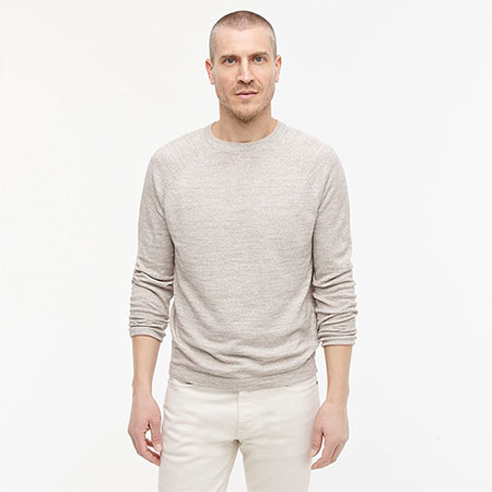 long sleeve linen cotton sweater