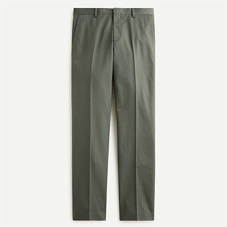 dark green italian chino suit pants
