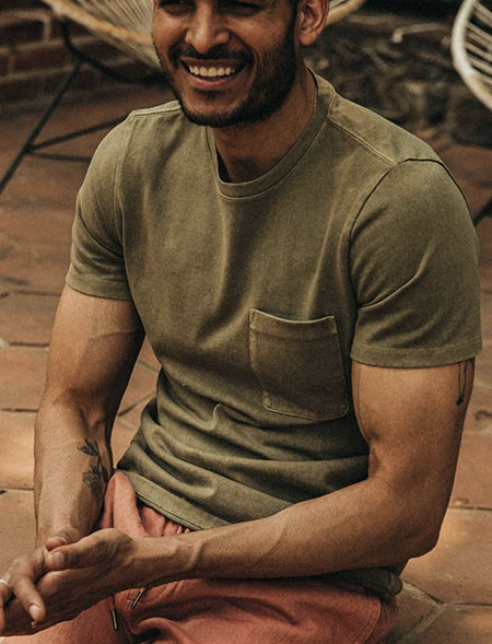 olive green short sleeve shirt