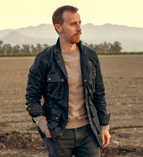 man wearing moto style jacket