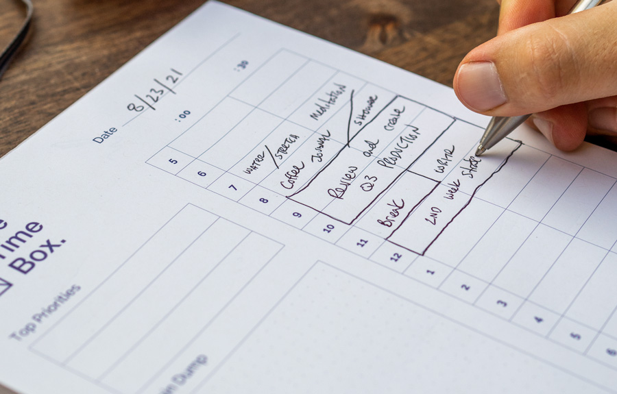 time blocking example