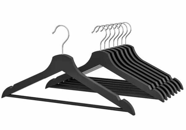 black wood hangers