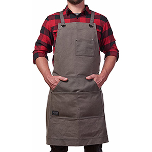 hudson waxed canvas work apron