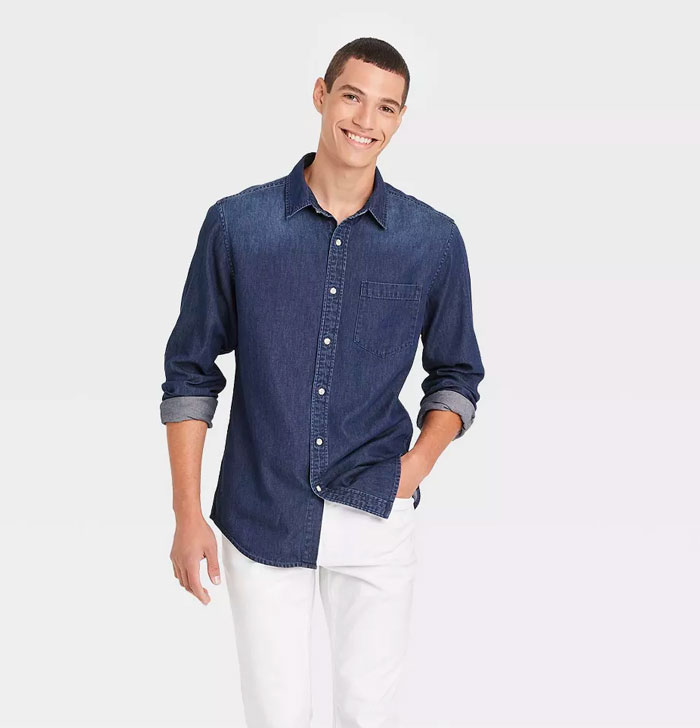target denim shirt
