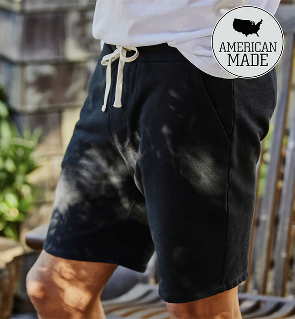 black terry sweat shorts