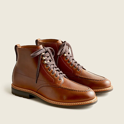 brown chromexcel leather boots