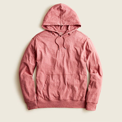 red cotton hoodie sweatshirt