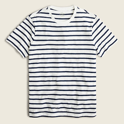 slub jersey striped shirt