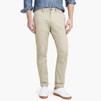 slim khaki pants