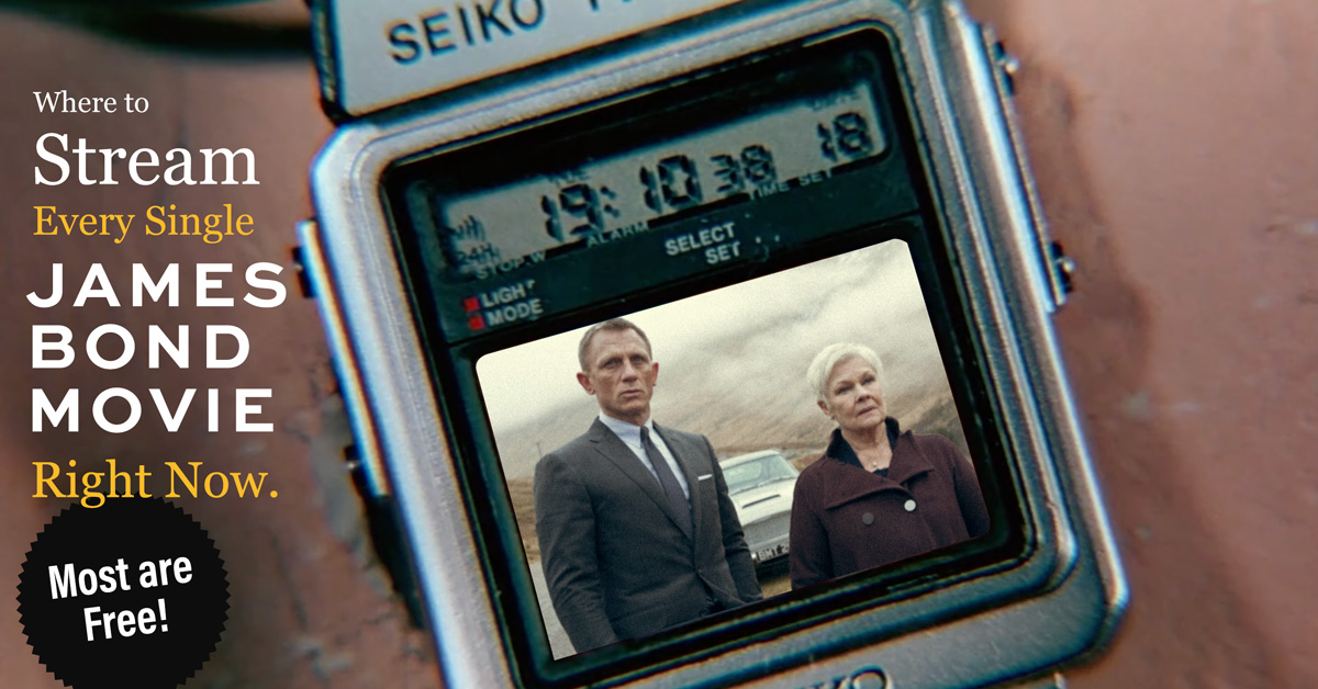 Where to Stream Every Single James Bond Movie Right Now – Most Are Free