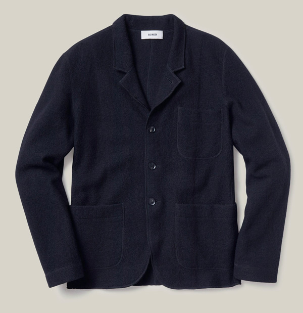 buck mason boiled wool blazer