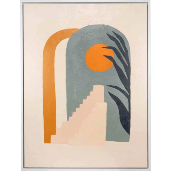 image of a painting of mykonos