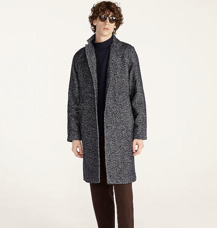 gray marled coat from jcrew