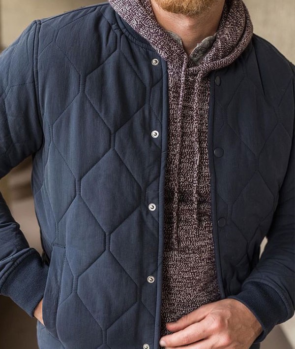 quilted bomber jacket