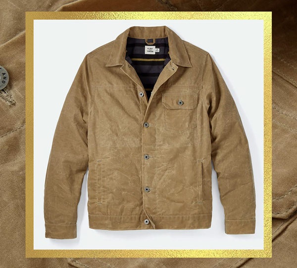 waxed canvas trucker jacket