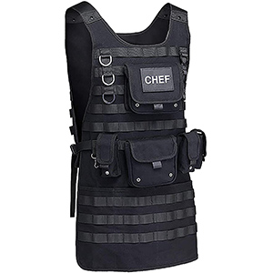 image of black tactical apron